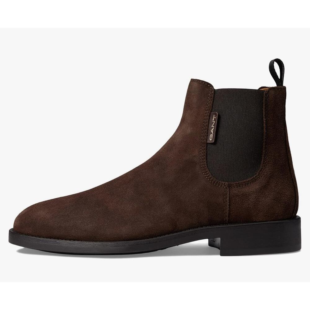 GANT Brockwill Dark Brown Boots EU 43 (US Men's 9.5-10) Classic Pull-On Style - Picture 2 of 8